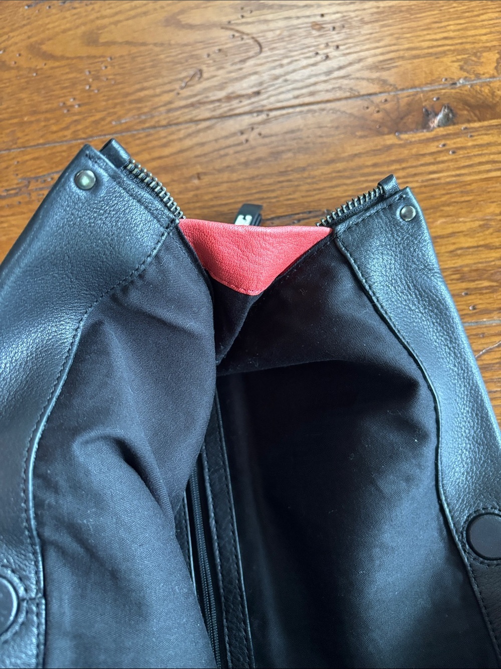 Kenneth Cole New York E/W Clutch Bag Black Tumbled Soft Leather Foldover Purse - Picture 11 of 14